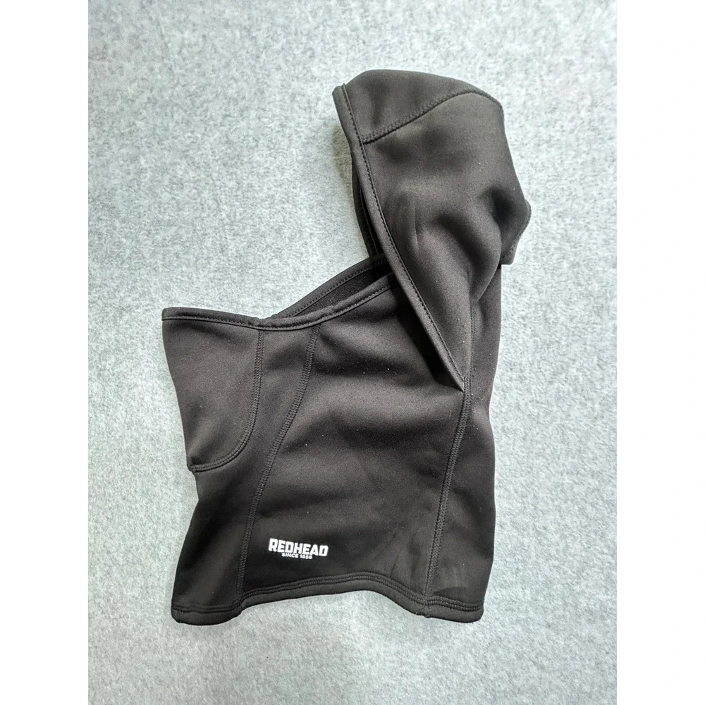 RedHead Fleece Lined balaclava Face Mask Black Hinged Cold Weather Hunting Gear